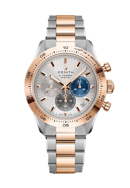 Watch in steel and rose gold Chronomaster Sport Zenith