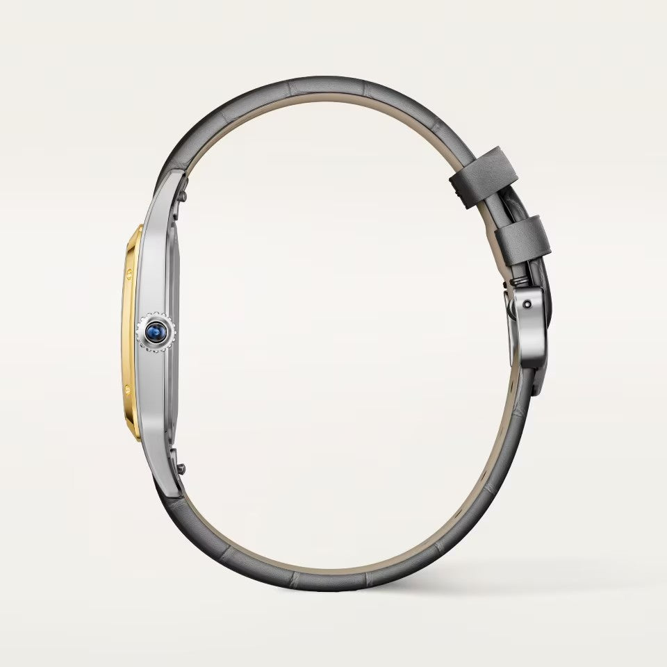 Orologio in acciaio e oro giallo Santos-Dumont Cartier