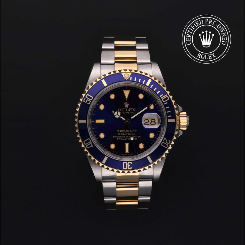 Rolex Certified Pre-Owned Oyster Perpetual  Submariner Date 40 mm Oystersteel and yellow gold 1990 16613