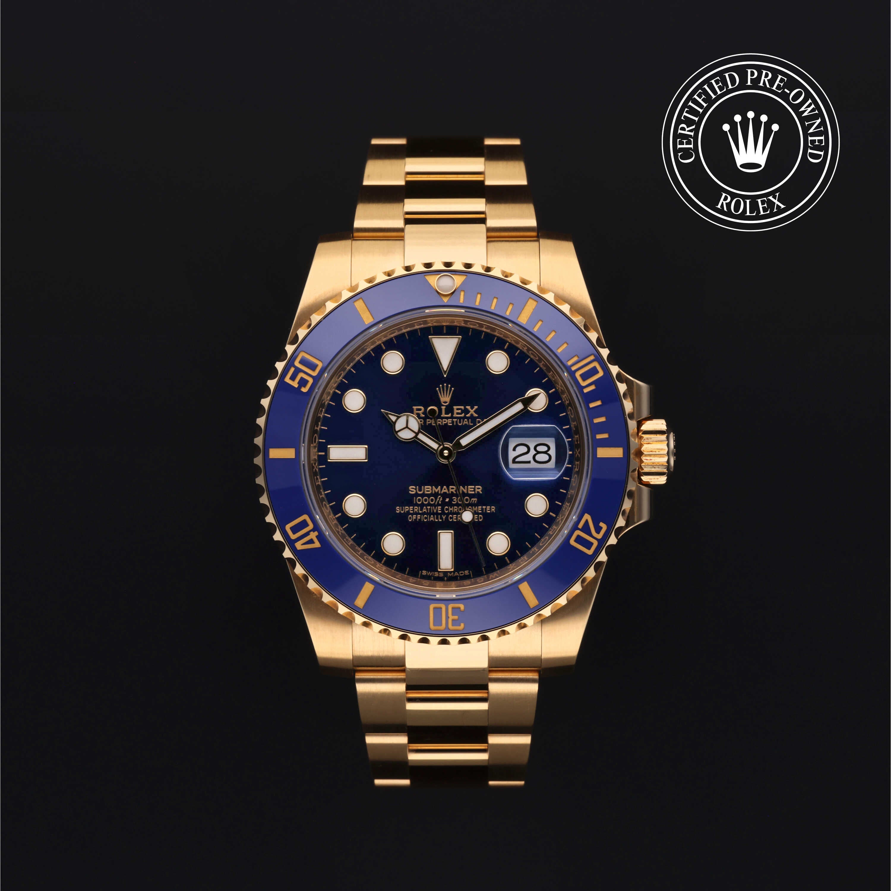 Orologio in oro giallo 18 ct Oyster Perpetual Submariner Date Rolex