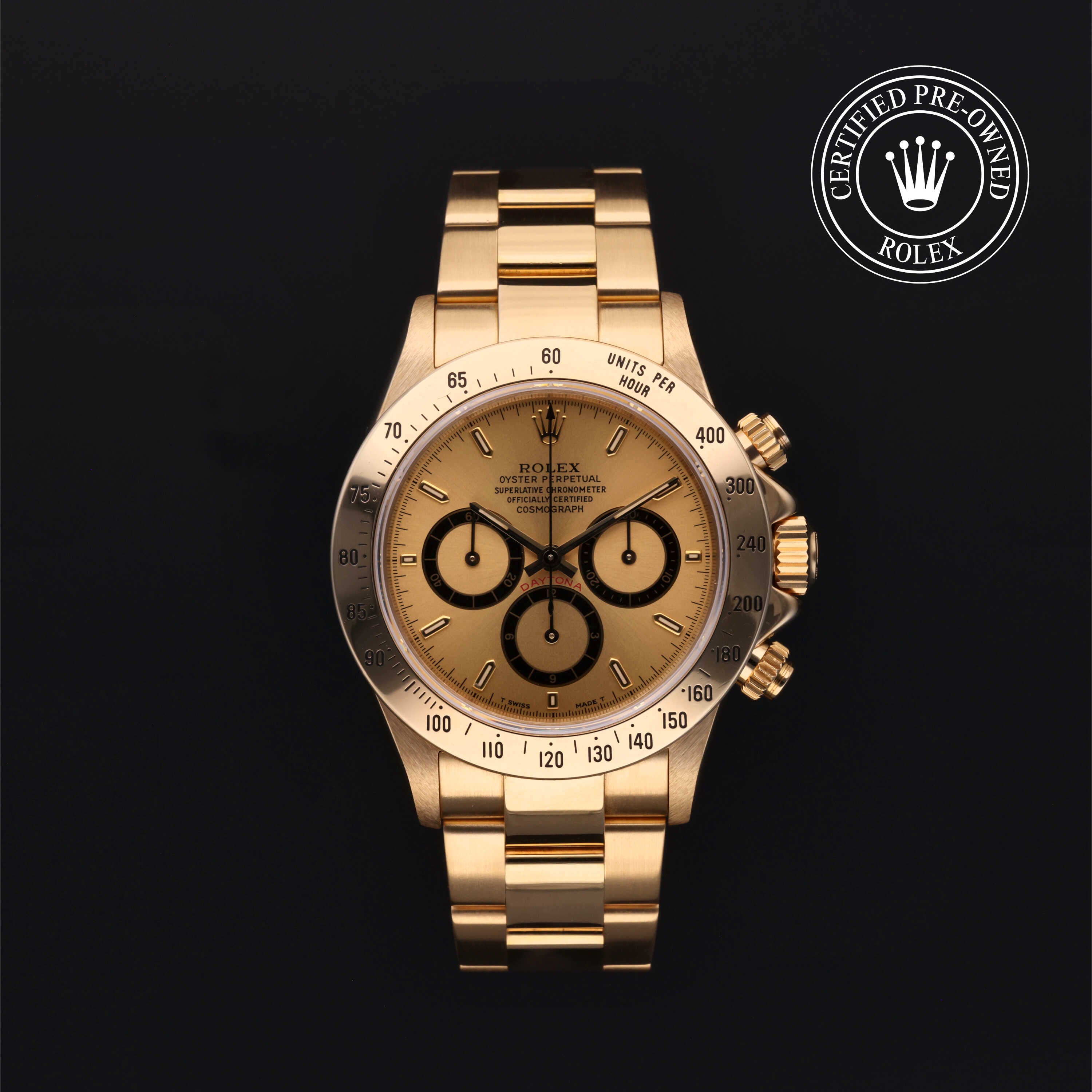 Rolex Certified Pre-Owned Oyster Perpetual Cosmograph Daytona 40 mm oro giallo 18 ct 1993 16528