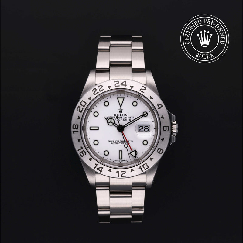Rolex Certified Pre-Owned Oyster Perpetual Explorer II 40 mm Acciaio Oystersteel 2002 16570 