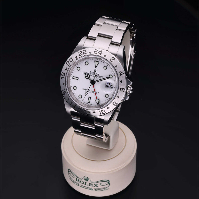 Rolex Certified Pre-Owned Oyster Perpetual Explorer II 40 mm Acciaio Oystersteel 2002 16570 