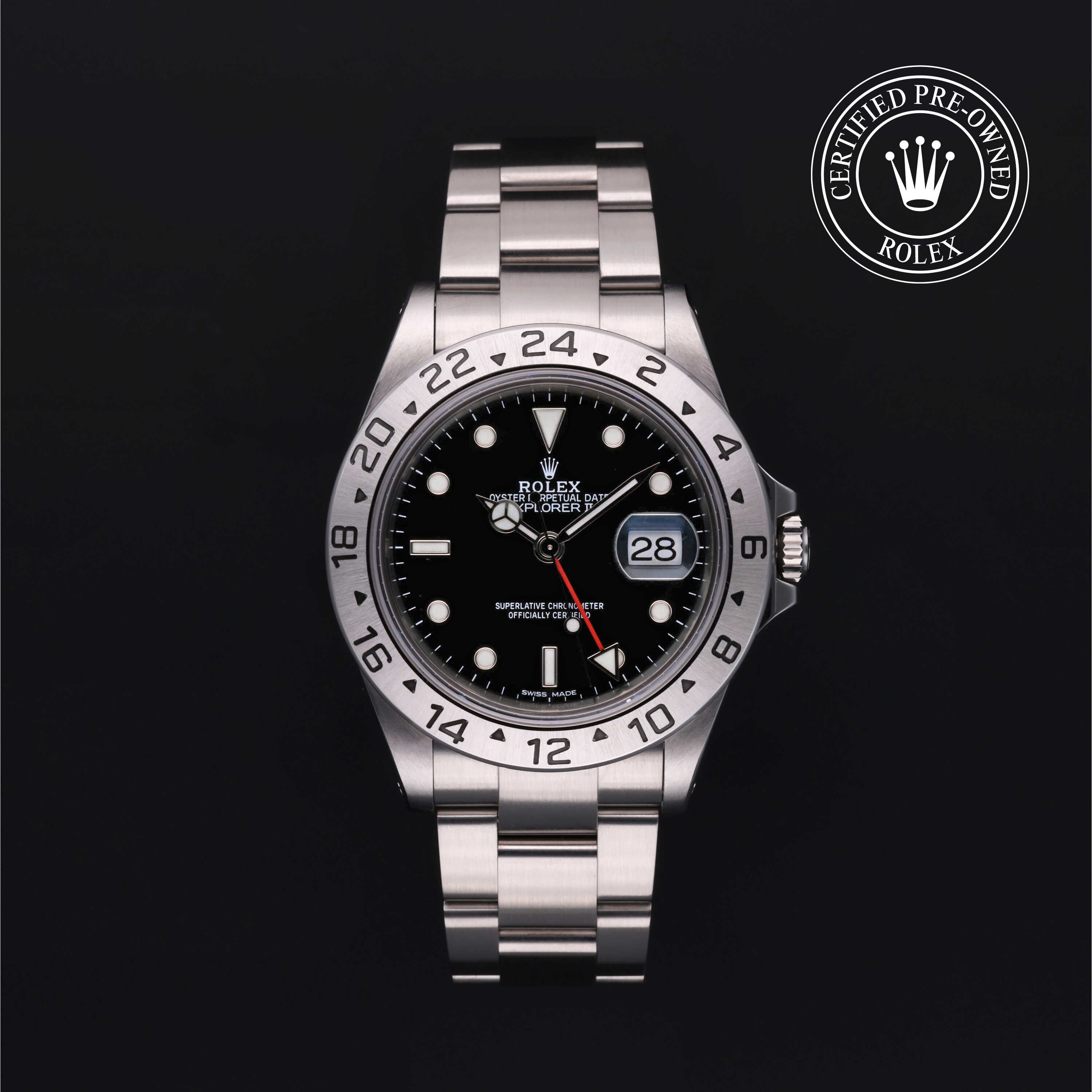 Rolex Certified Pre-Owned Oyster Perpetual Explorer II 40 mm Acciaio Oystersteel 1992 16570 