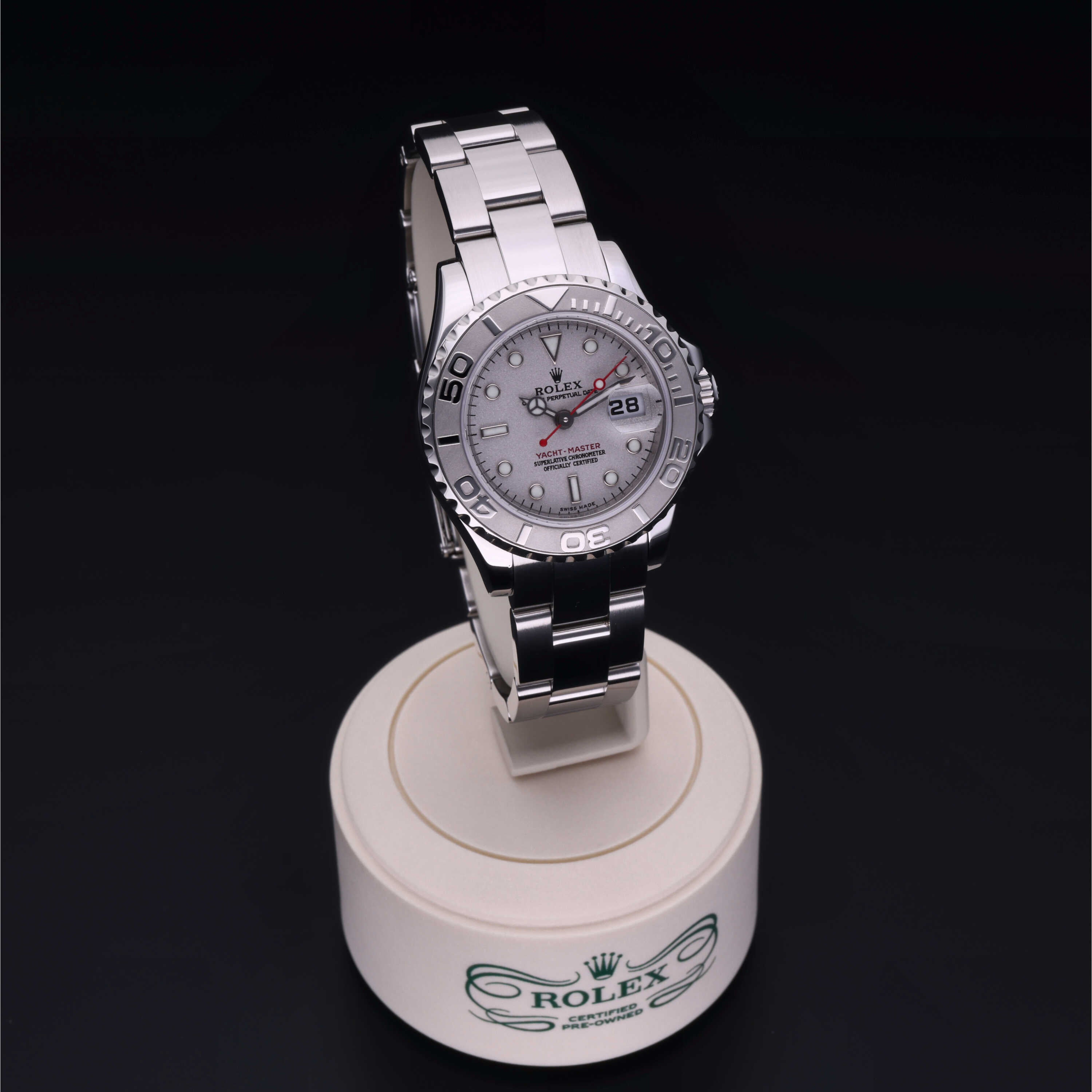 Orologio in steel/platinum Oyster Perpetual Yacht-Master 29 Reuge