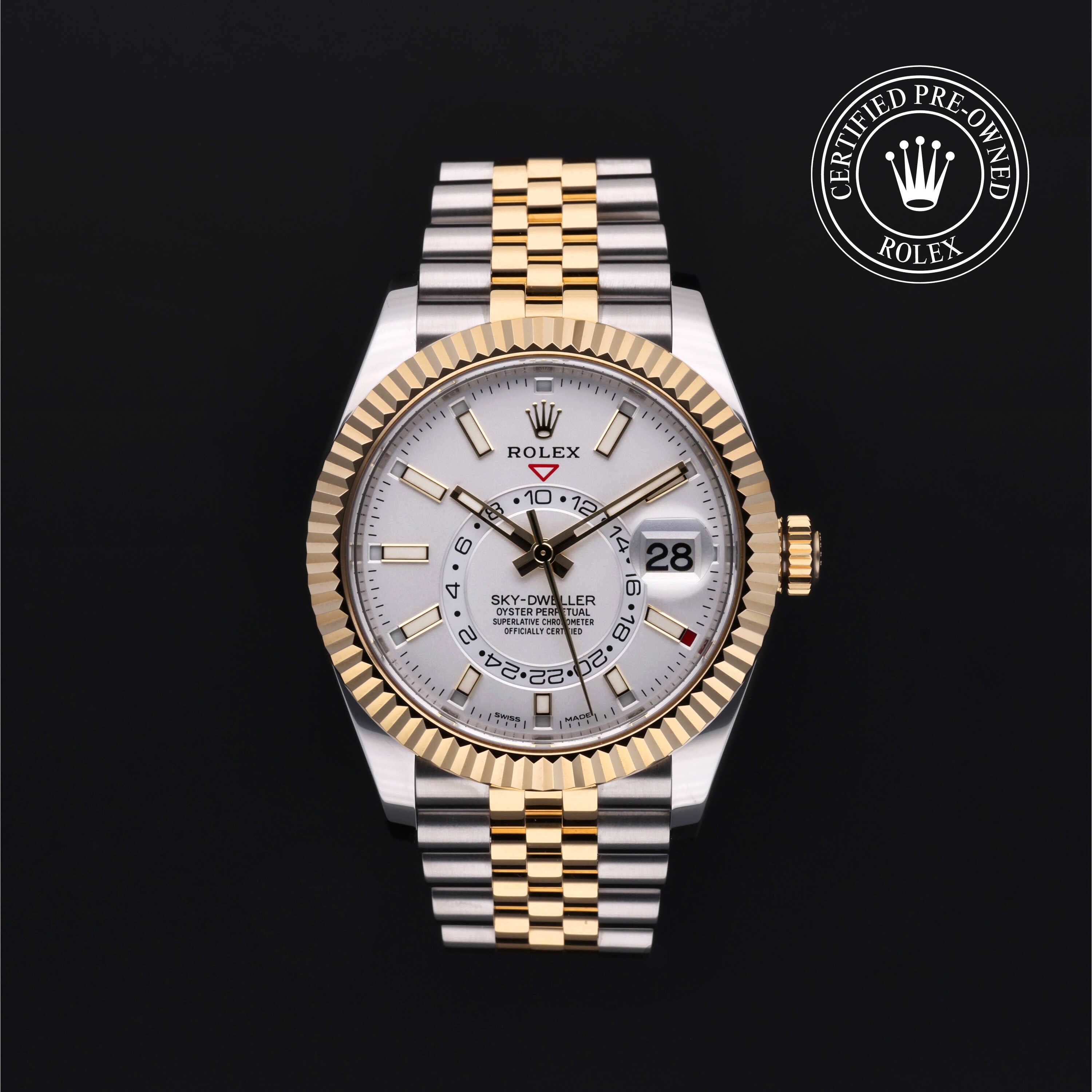 Orologio in acciaio e oro giallo Sky‑Dweller Rolex