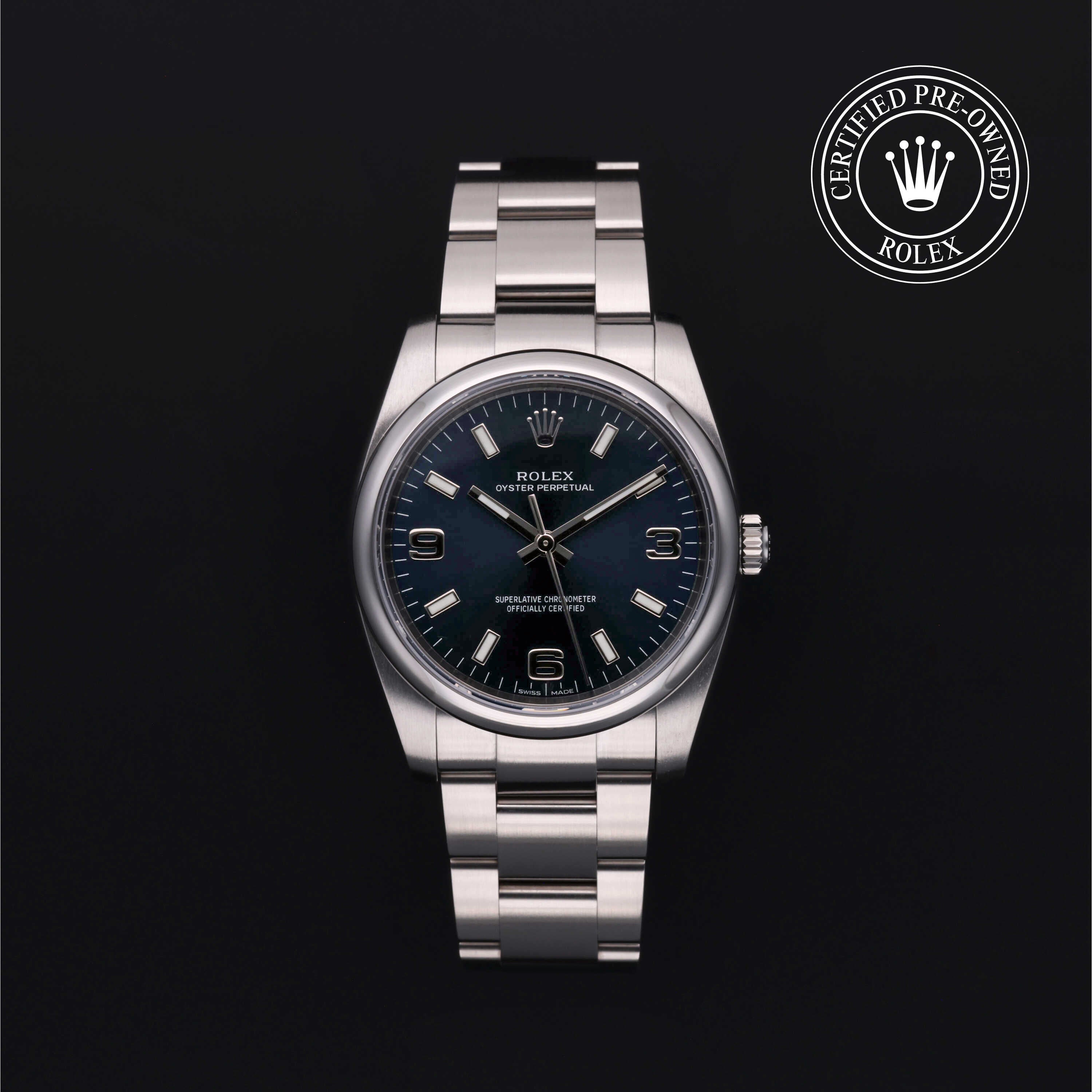 Rolex Certified Pre-Owned Oyster Perpetual 34 34 mm Acciaio 2015 114200