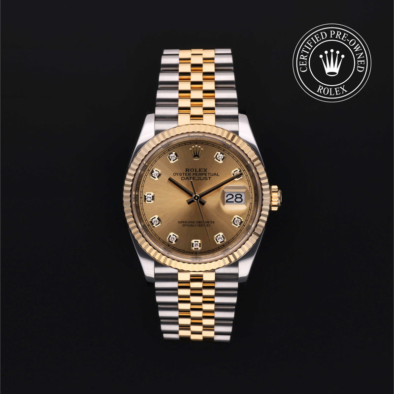 Rolex Certified Pre-Owned Datejust 36 36 mm Rolesor giallo 18 carati 2020 126233