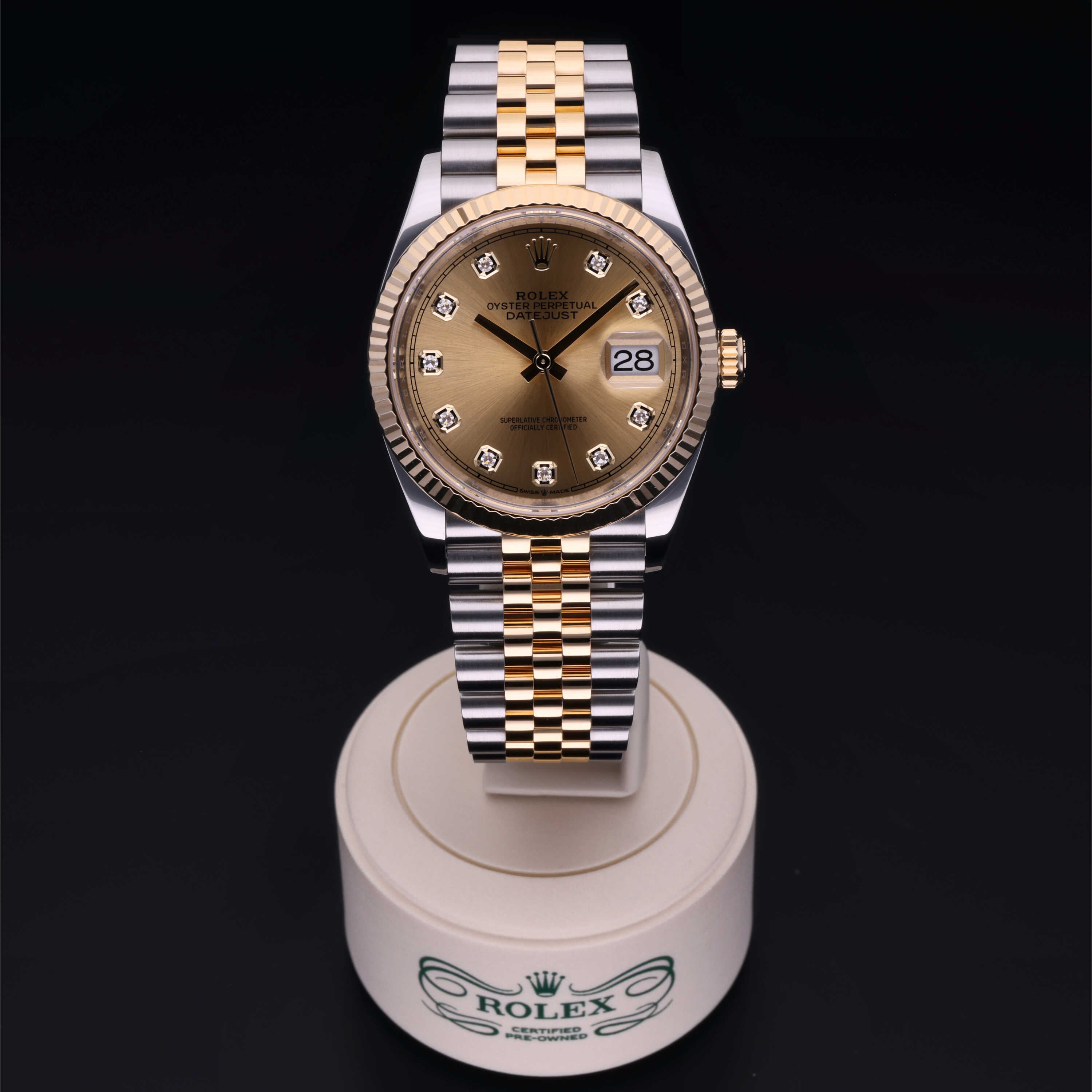 Rolex Certified Pre-Owned Datejust 36 36 mm Rolesor giallo 18 carati 2020 126233