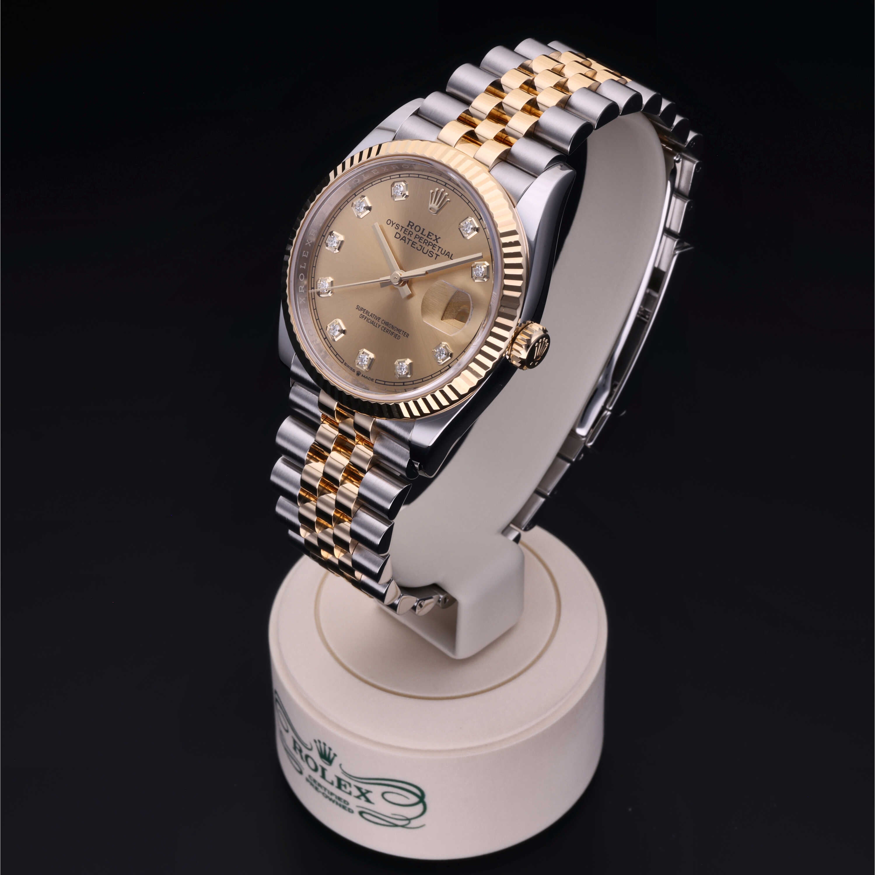 Rolex Certified Pre-Owned Datejust 36 36 mm Rolesor giallo 18 carati 2020 126233