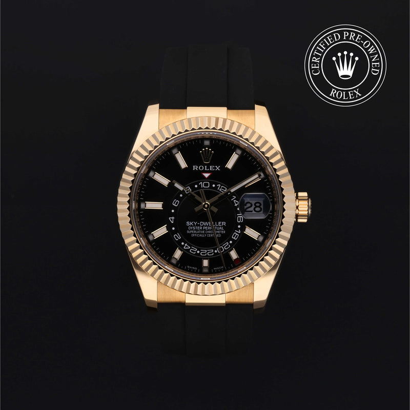 Rolex Certified Pre-Owned Sky-Dweller 42 mm Yellow Gold 18 Carat 2022 326238