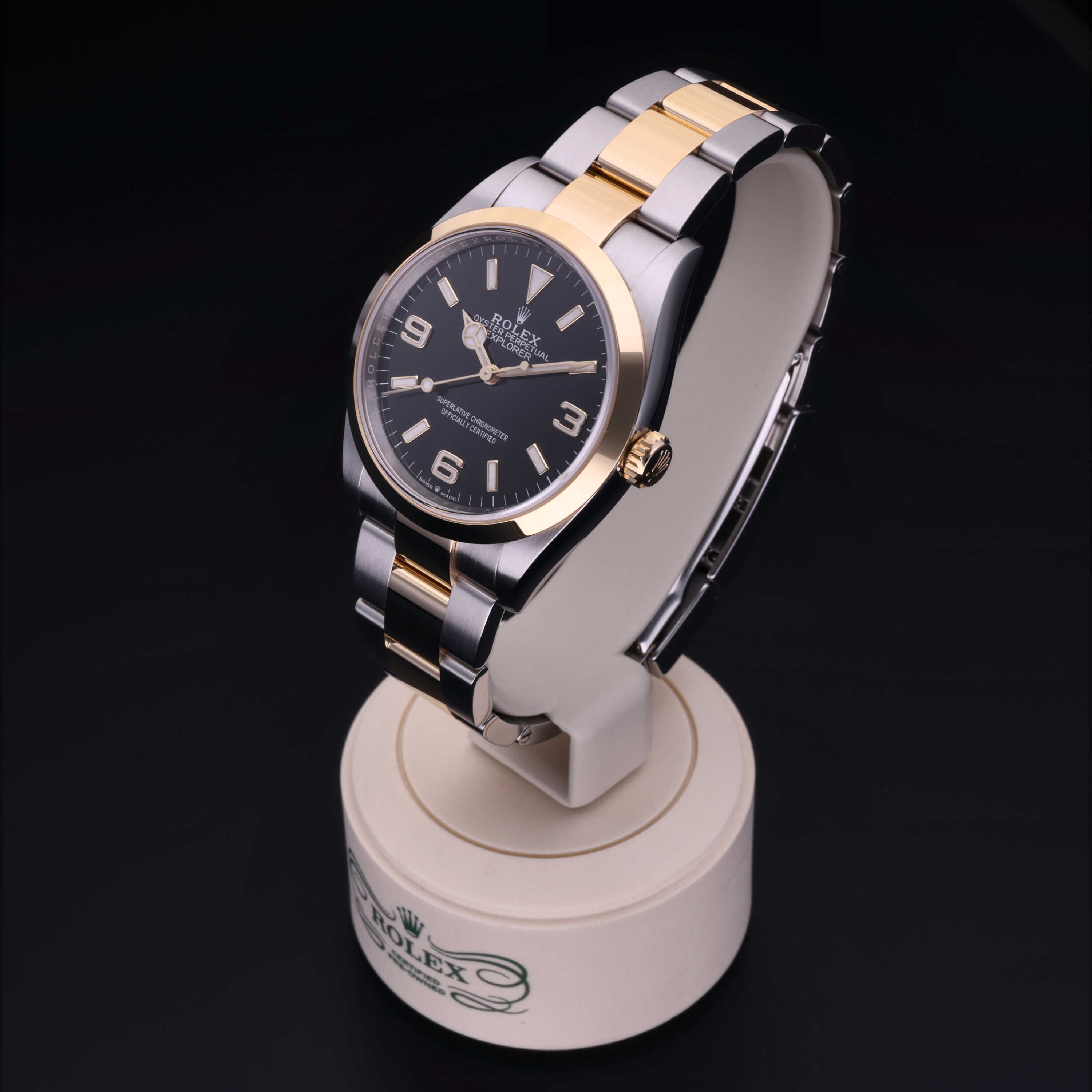 Rolex Certified Pre-Owned Explorer 36 Rolesor 18 Carat Yellow  2022 124273
