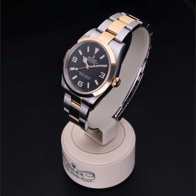Rolex Certified Pre-Owned Explorer 36 Rolesor 18 Carat Yellow  2022 124273