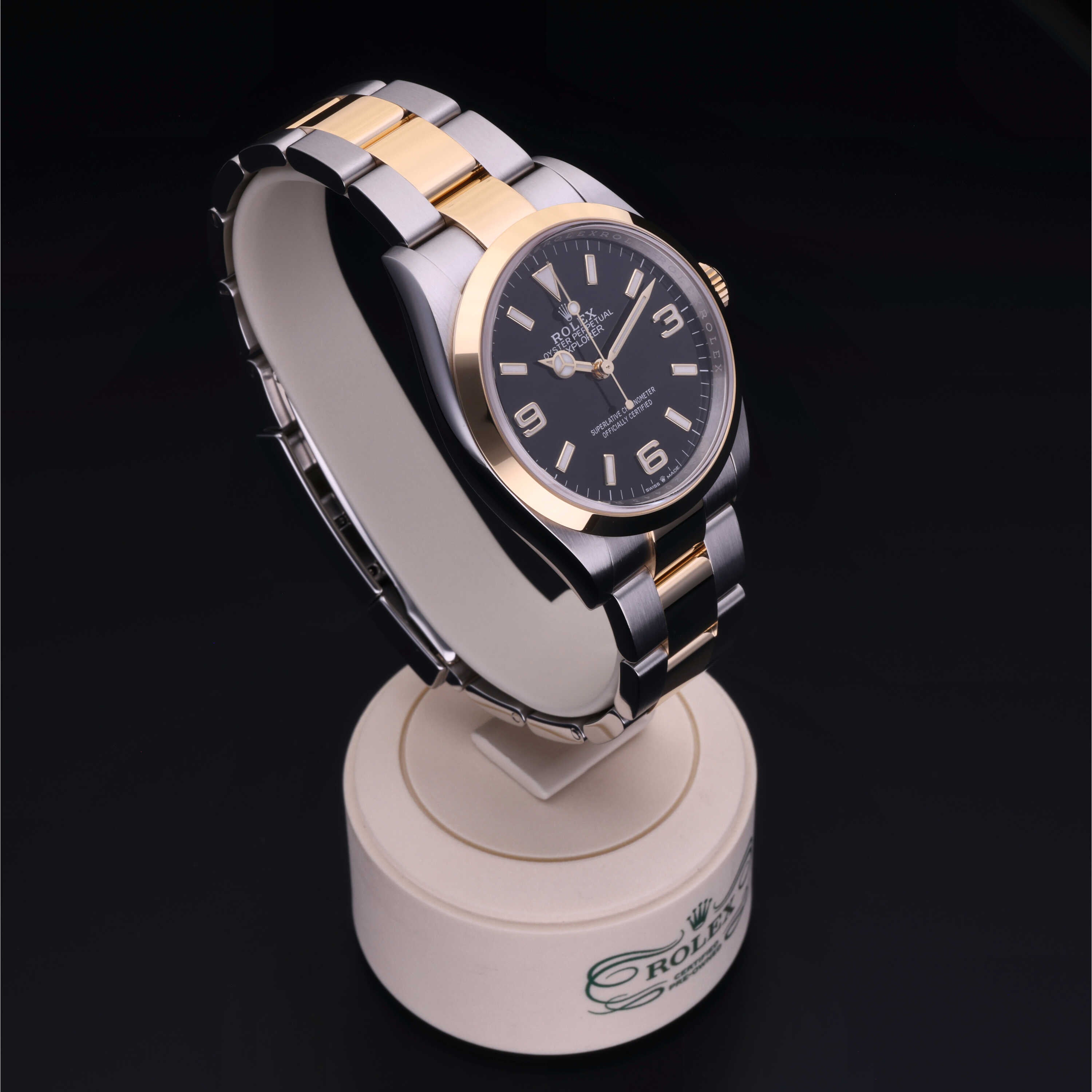 Rolex Certified Pre-Owned Explorer 36 Rolesor 18 Carat Yellow  2022 124273