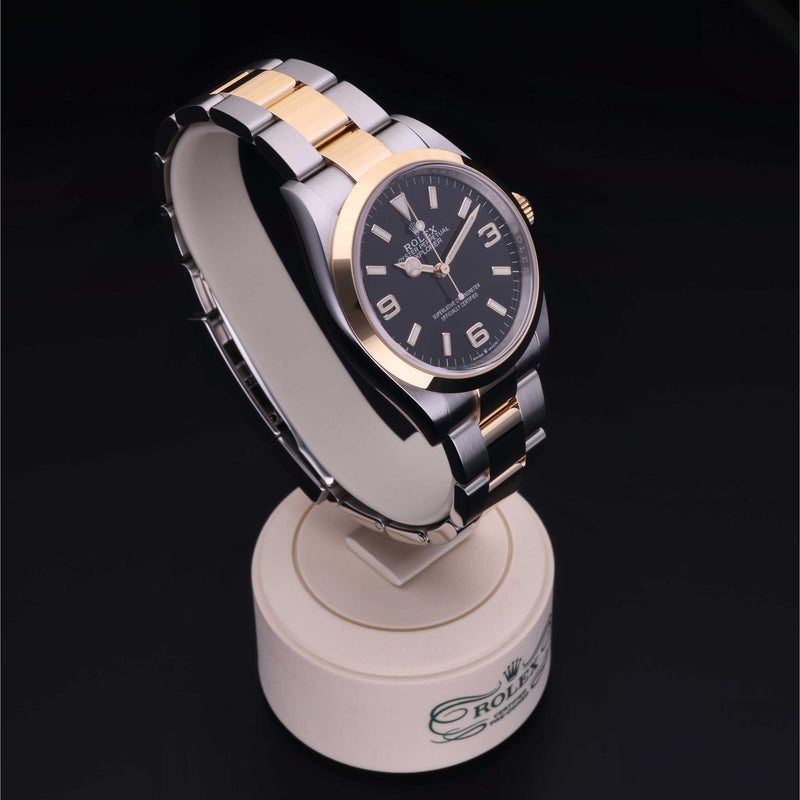 Rolex Certified Pre-Owned Explorer 36 Rolesor 18 Carat Yellow  2022 124273
