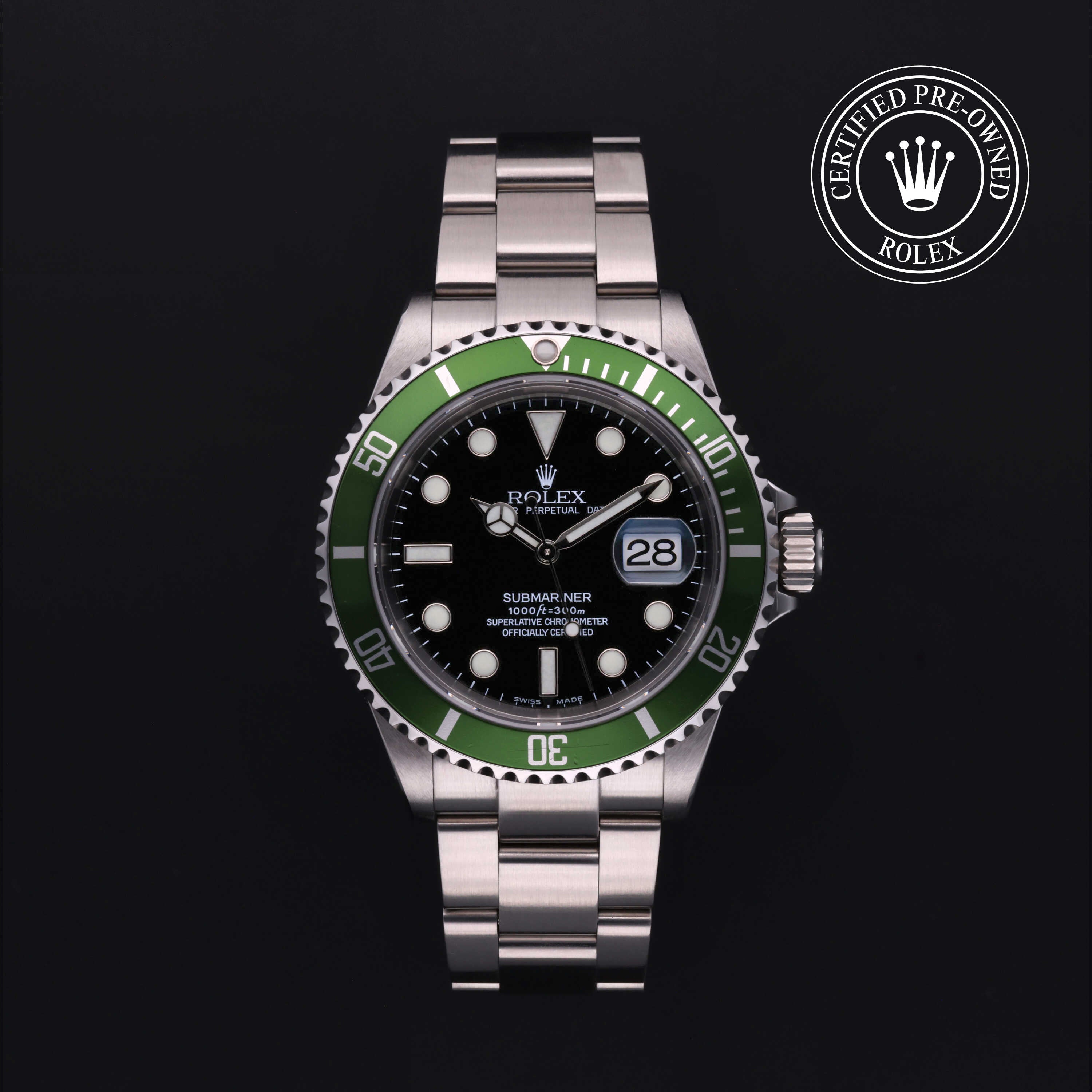 Rolex Certified Pre-Owned Oyster Perpetual Submariner Date 40 mm,  acciaio Oystersteel  2006 16610LV