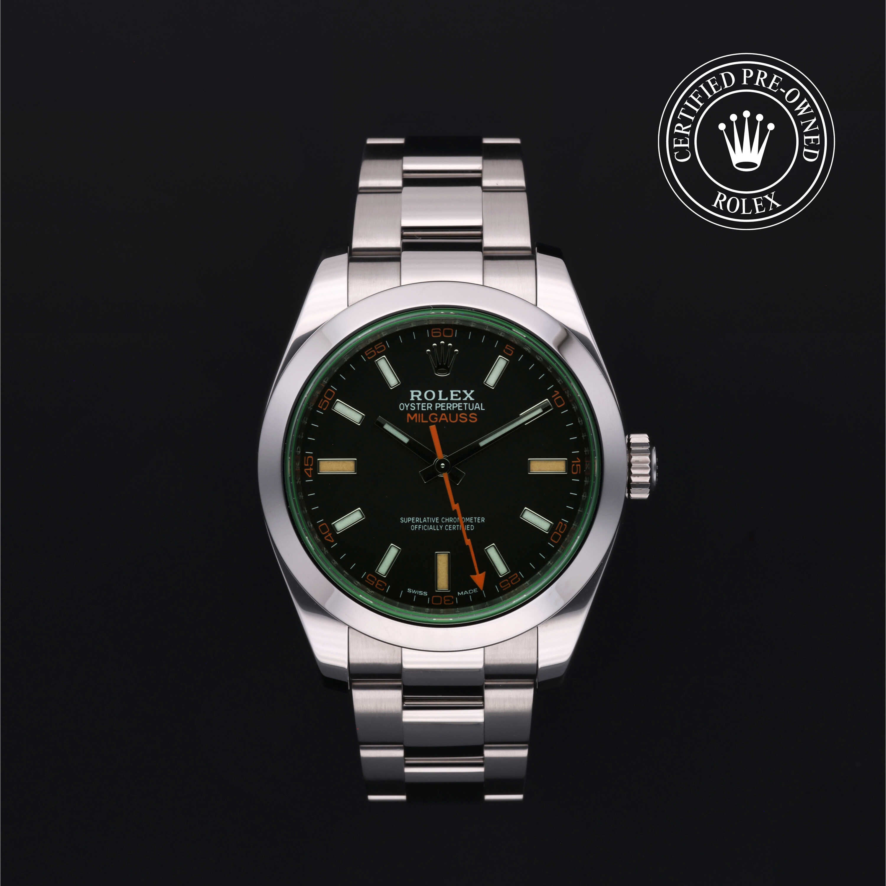 Rolex Certified Pre-Owned Milgauss 40 mm Steel  116400GV