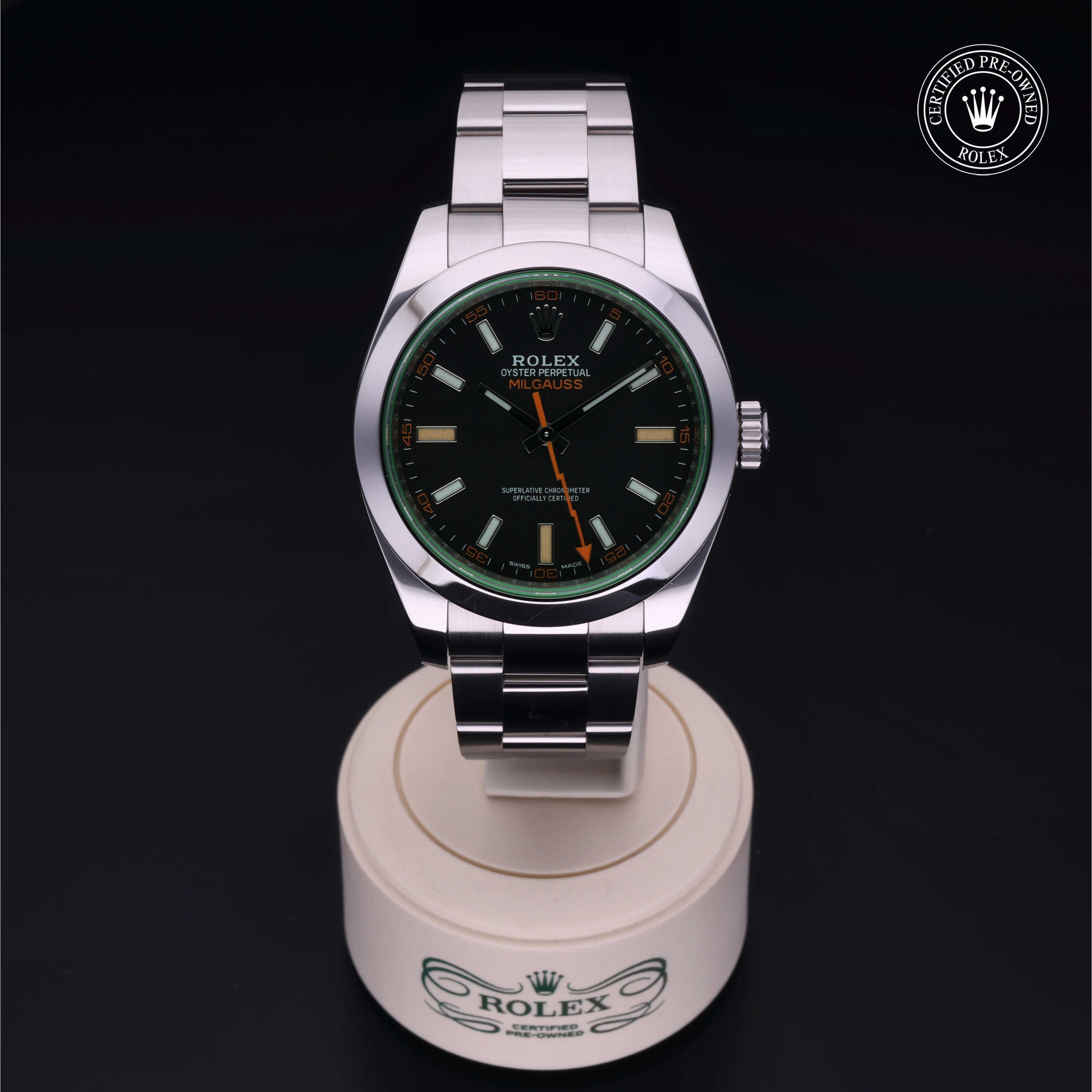 Rolex Certified Pre-Owned Milgauss 40 mm Steel  116400GV