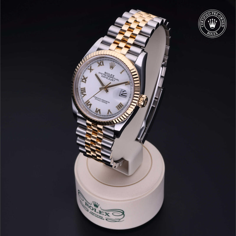 Rolex Certified Pre-Owned Datejust 36 36 mm Rolesor 18 Carat Yellow 2021 126233