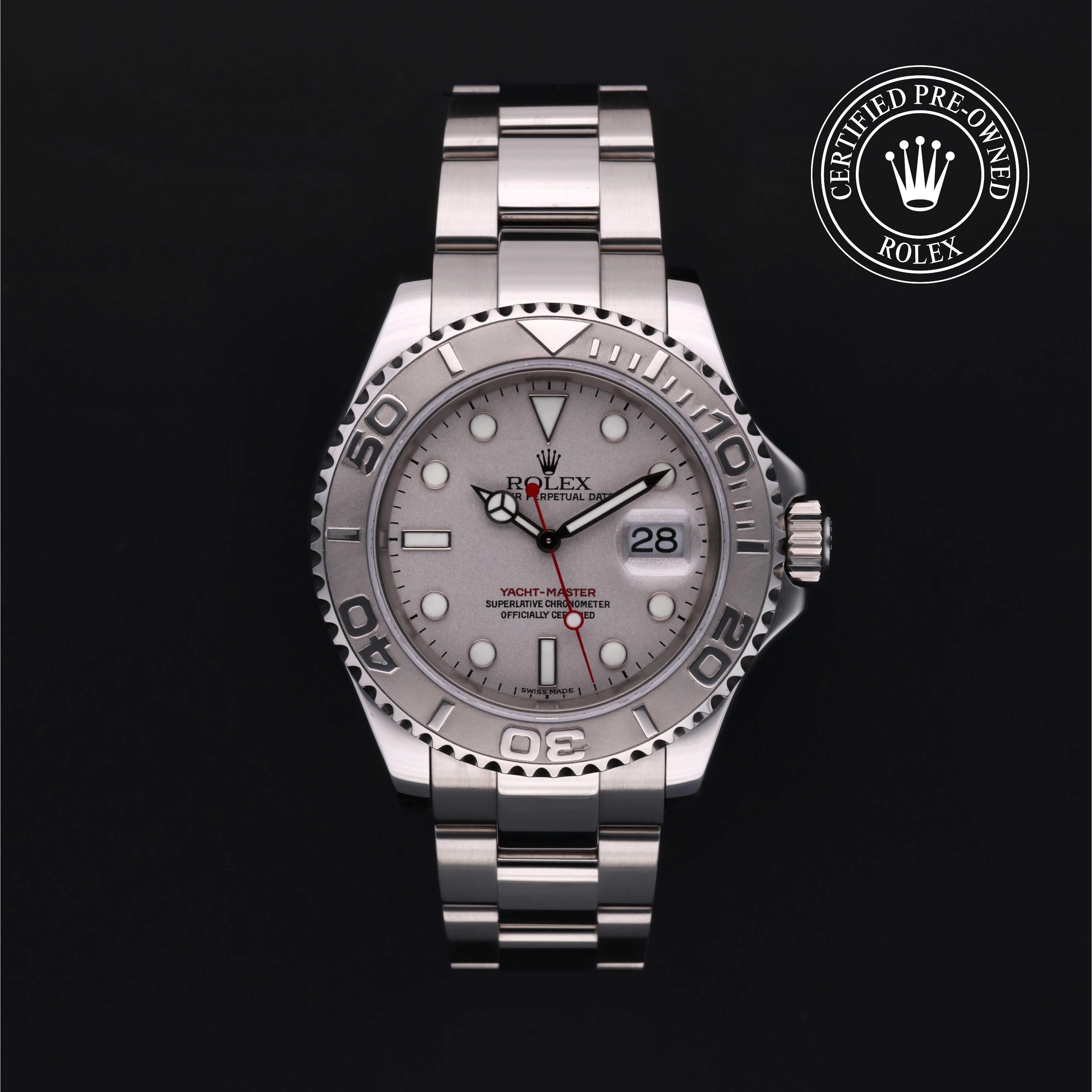Orologio in acciaio/platino Oyster Perpetual Yacht-Master 40 Rolex