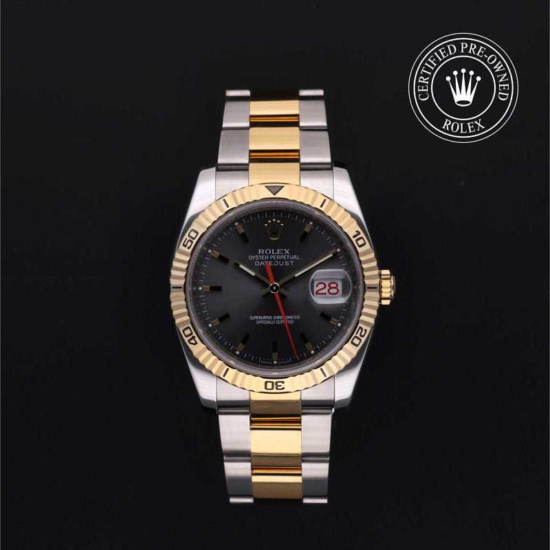 Rolex Certified Pre-Owned Oyster Perpetual Datejust Turn-O-Graph 36 mm Acciaio/oro G 2005 116263 