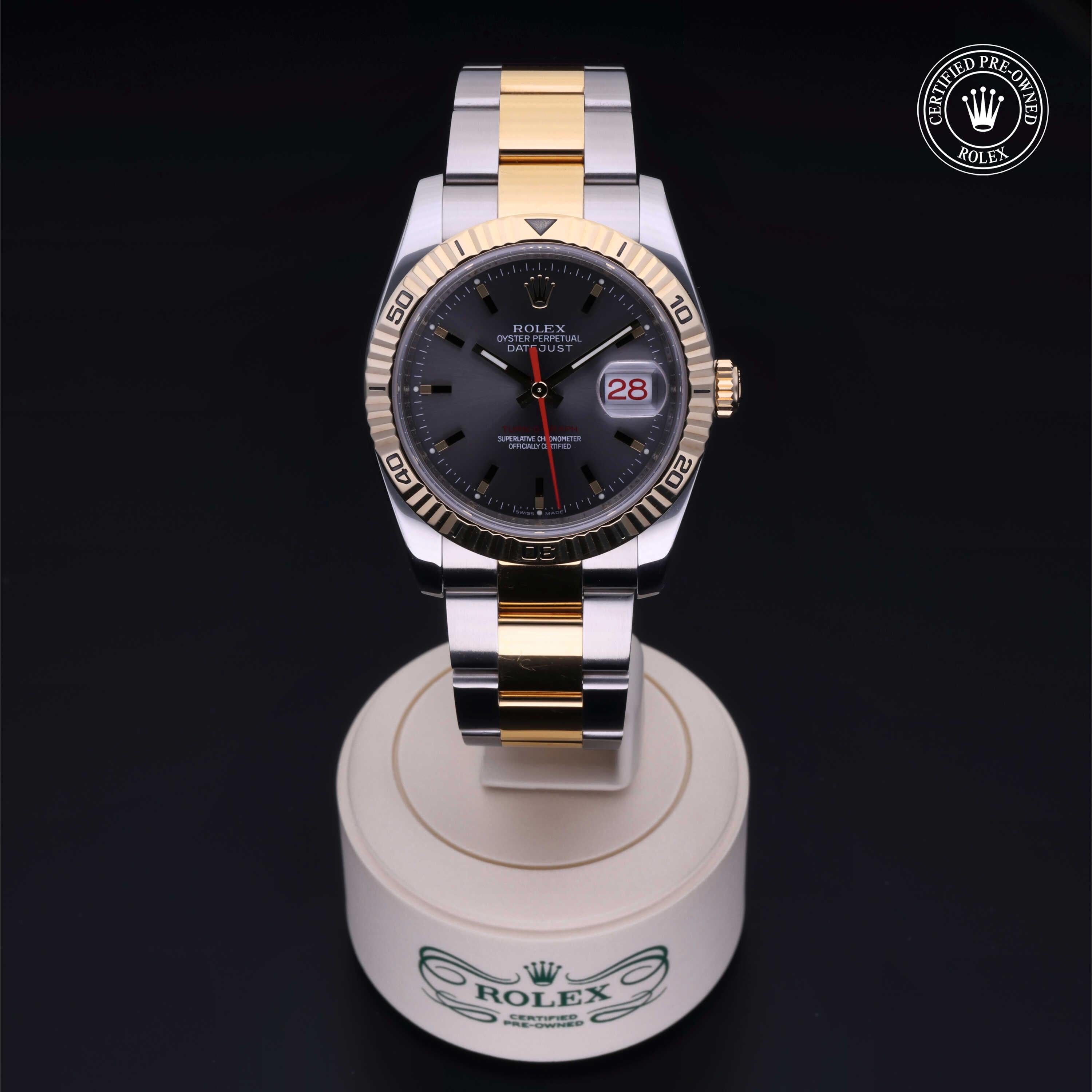 Rolex Certified Pre-Owned Oyster Perpetual Datejust Turn-O-Graph 36 mm Acciaio/oro G 2005 116263 