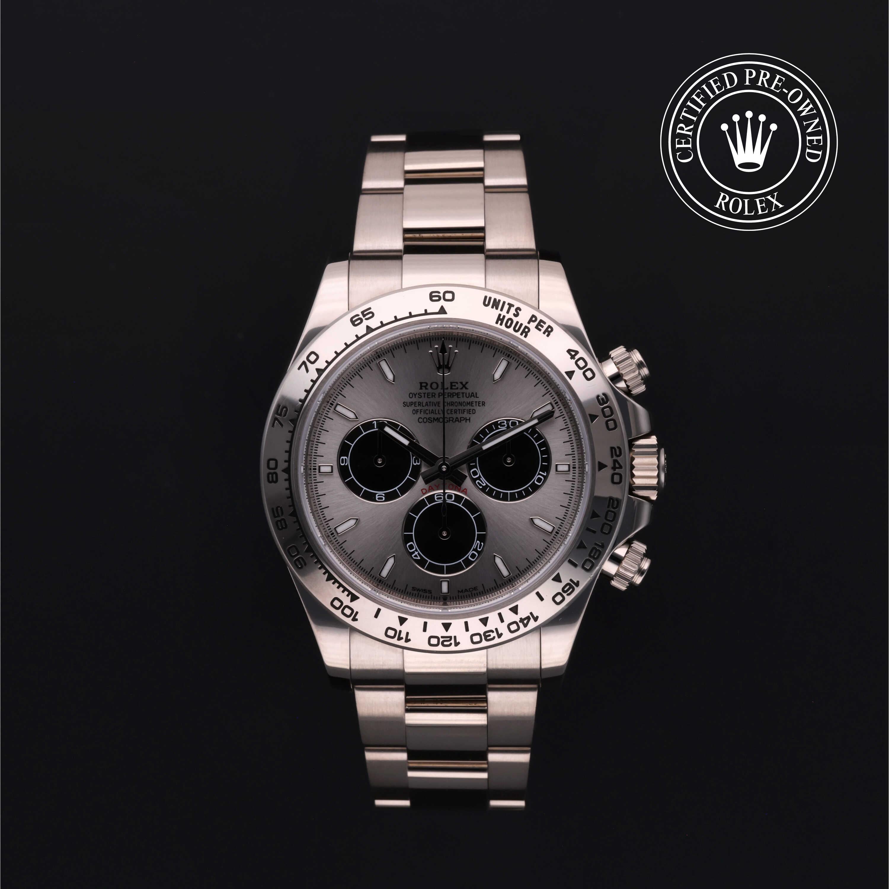 Rolex Certified Pre-Owned Cosmograph Daytona 40 mm Gold 18 Carat White 2024 126509 