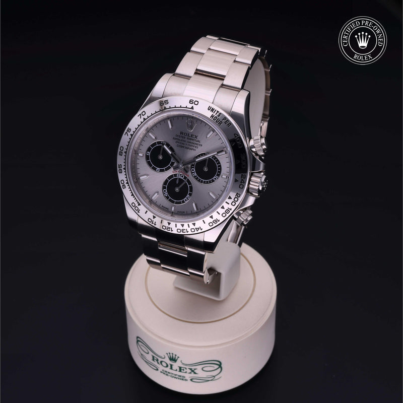 Rolex Certified Pre-Owned Cosmograph Daytona 40 mm Gold 18 Carat White 2024 126509 