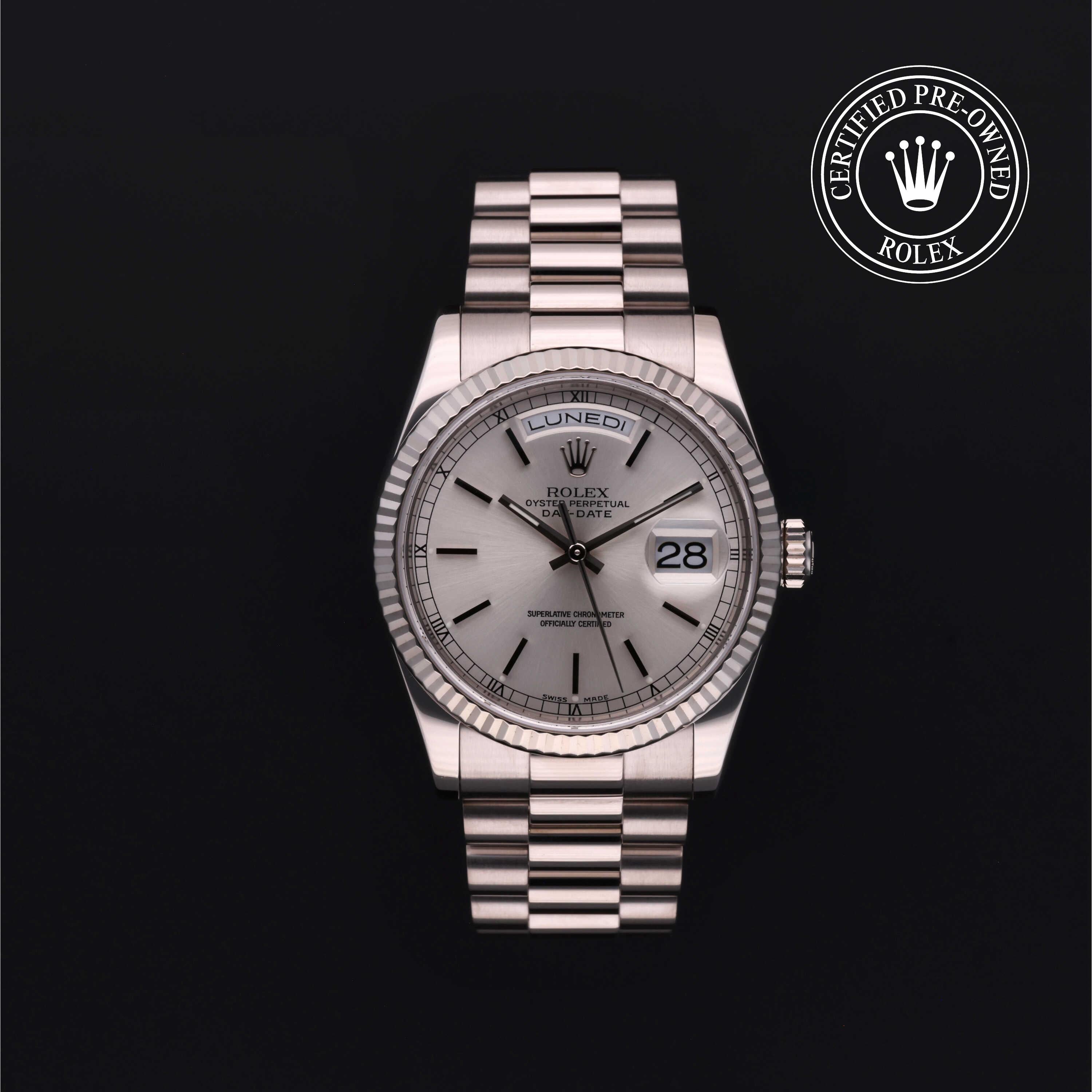 Rolex Certified Pre-Owned Day-Date 36 36 mm 18K white gold 2001 118239