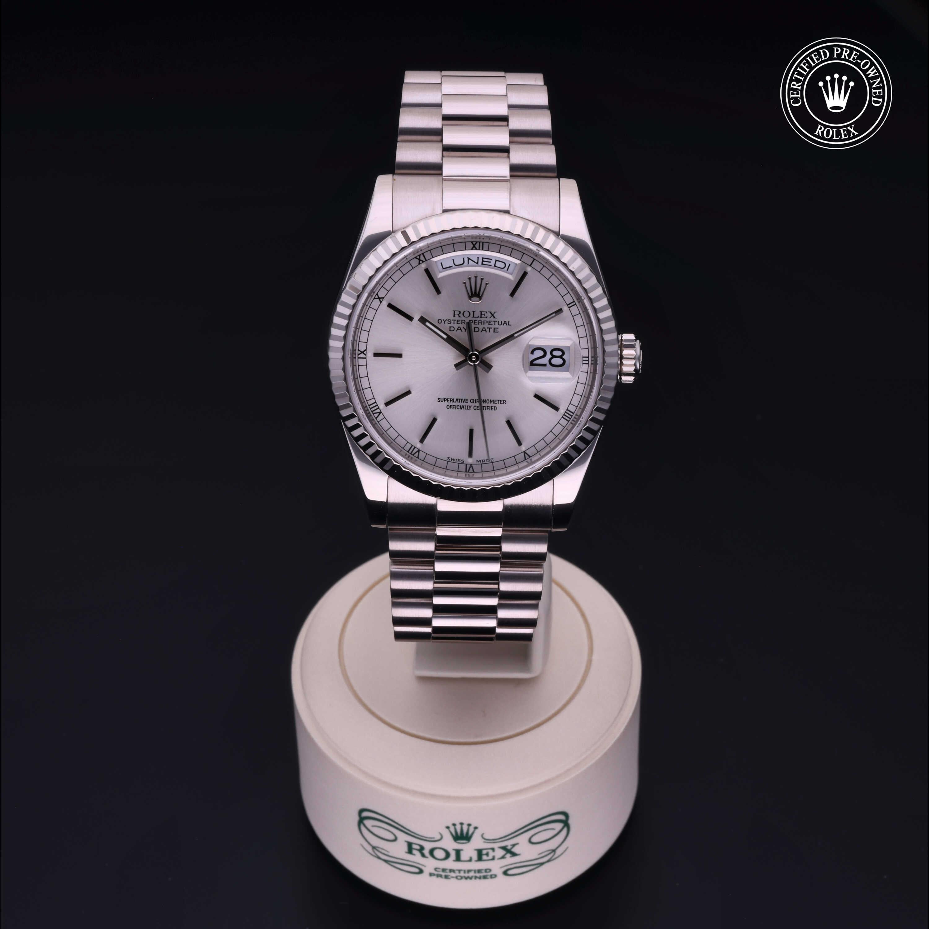 Rolex Certified Pre-Owned Day-Date 36 36 mm 18K white gold 2001 118239