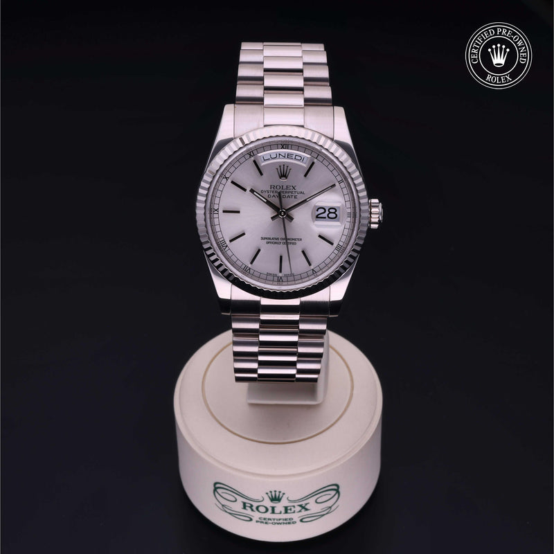 Rolex Certified Pre-Owned Day-Date 36 36 mm 18K white gold 2001 118239