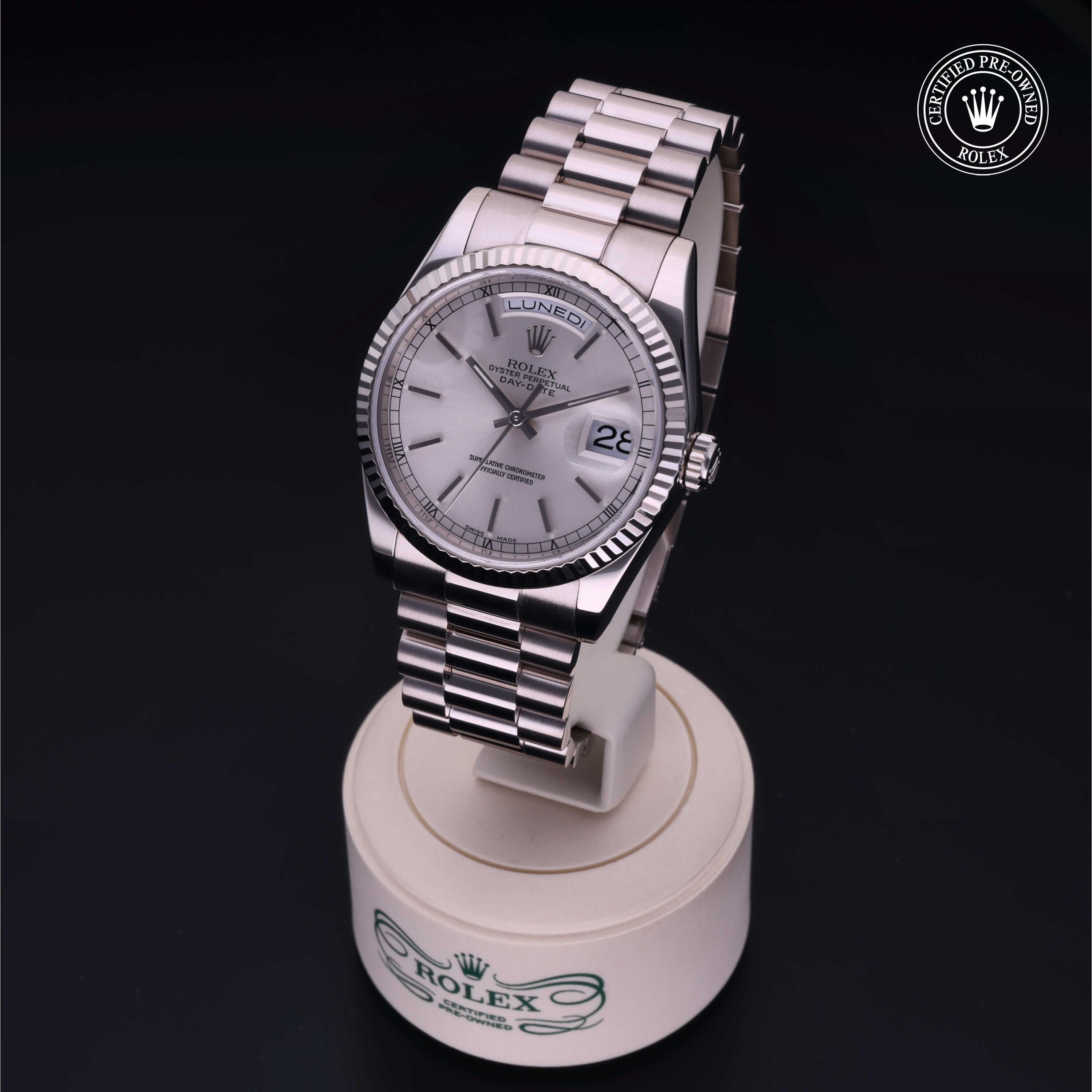 Rolex Certified Pre-Owned Day-Date 36 36 mm 18K white gold 2001 118239