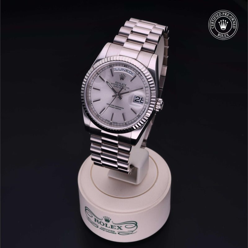 Rolex Certified Pre-Owned Day-Date 36 36 mm 18K white gold 2001 118239