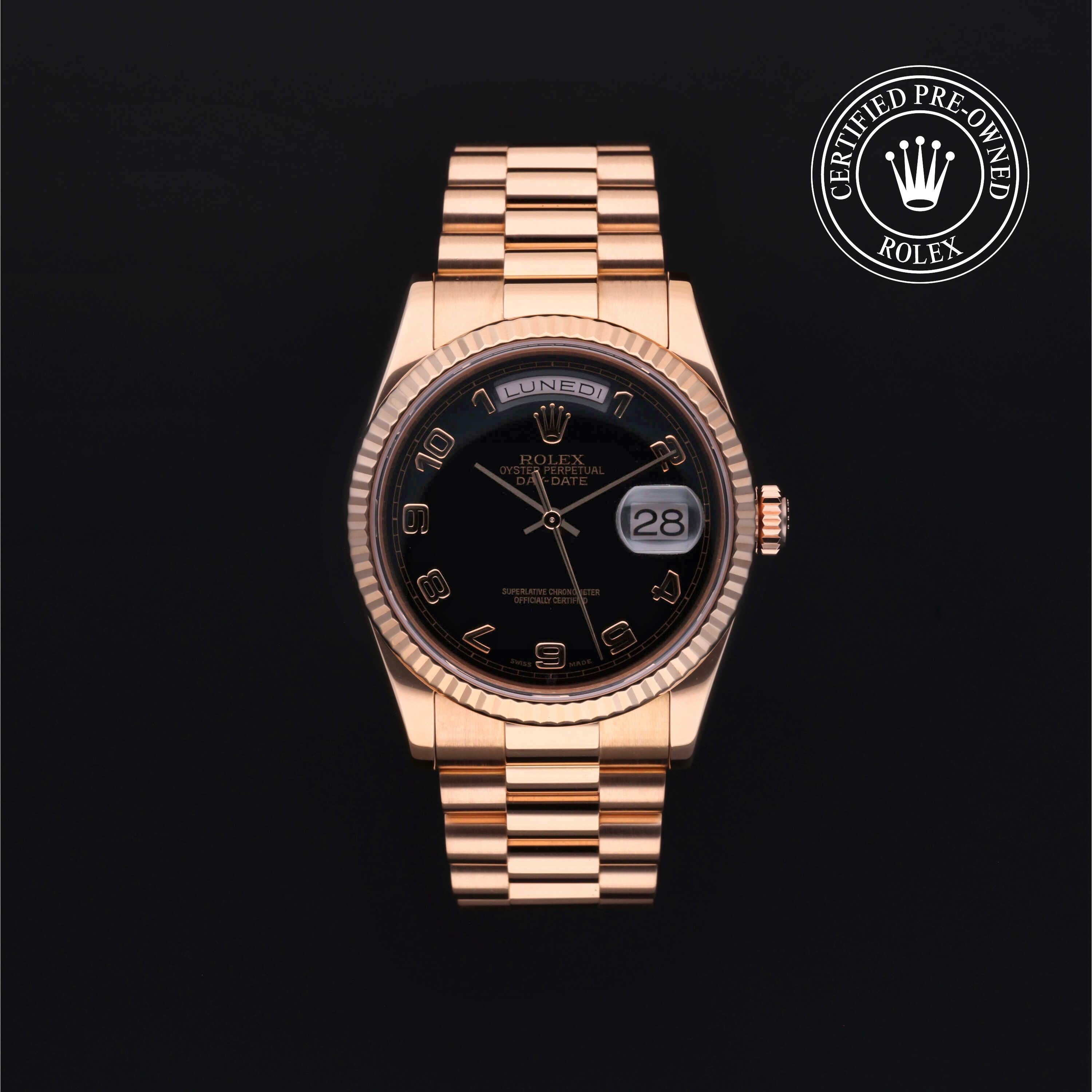 Rolex Certified Pre-Owned Oyster Perpetual Day-Date 36 mm Oro 18 CT.R  118235
