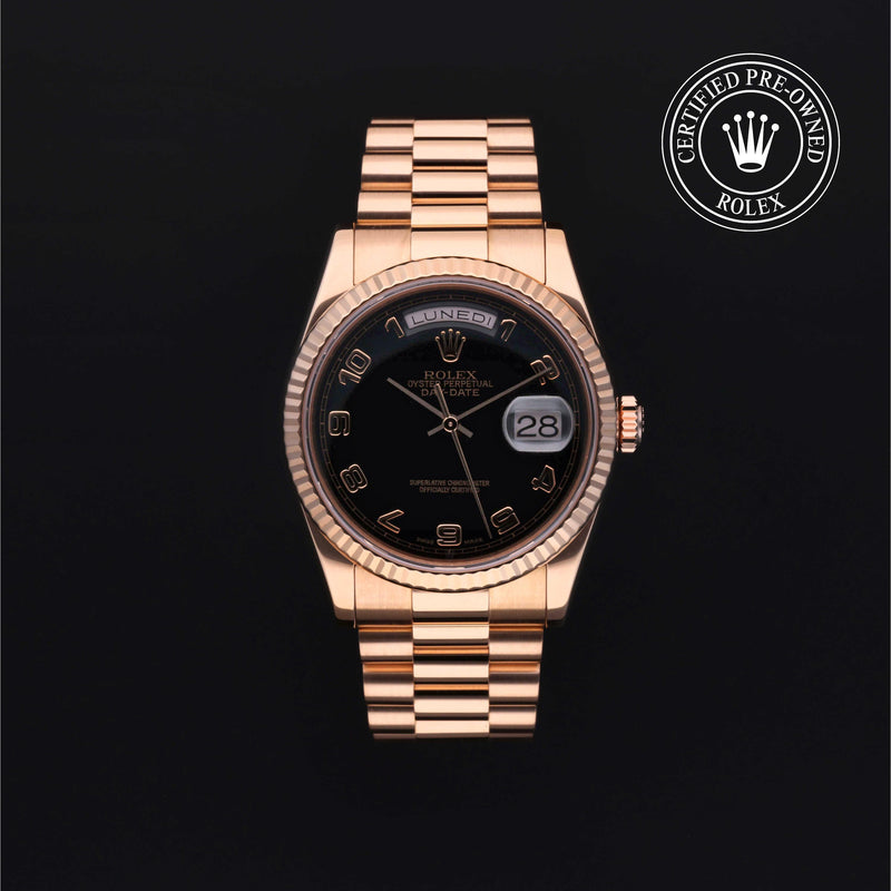 Rolex Certified Pre-Owned Oyster Perpetual Day-Date 36 mm Oro 18 CT.R  118235