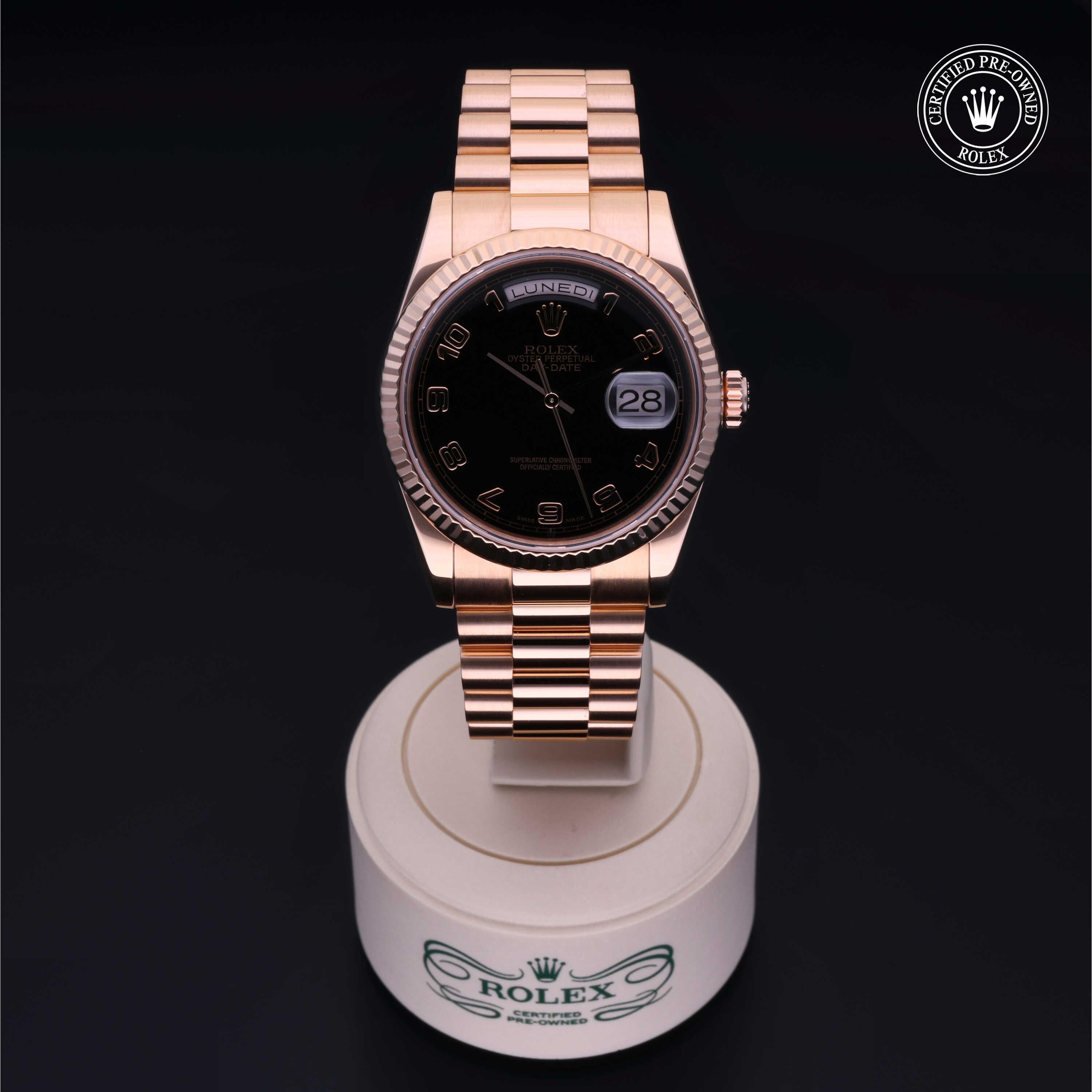 Rolex Certified Pre-Owned Oyster Perpetual Day-Date 36 mm Oro 18 CT.R  118235