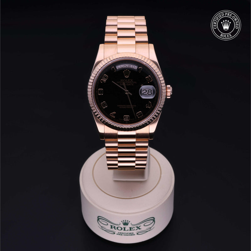 Rolex Certified Pre-Owned Oyster Perpetual Day-Date 36 mm Oro 18 CT.R  118235