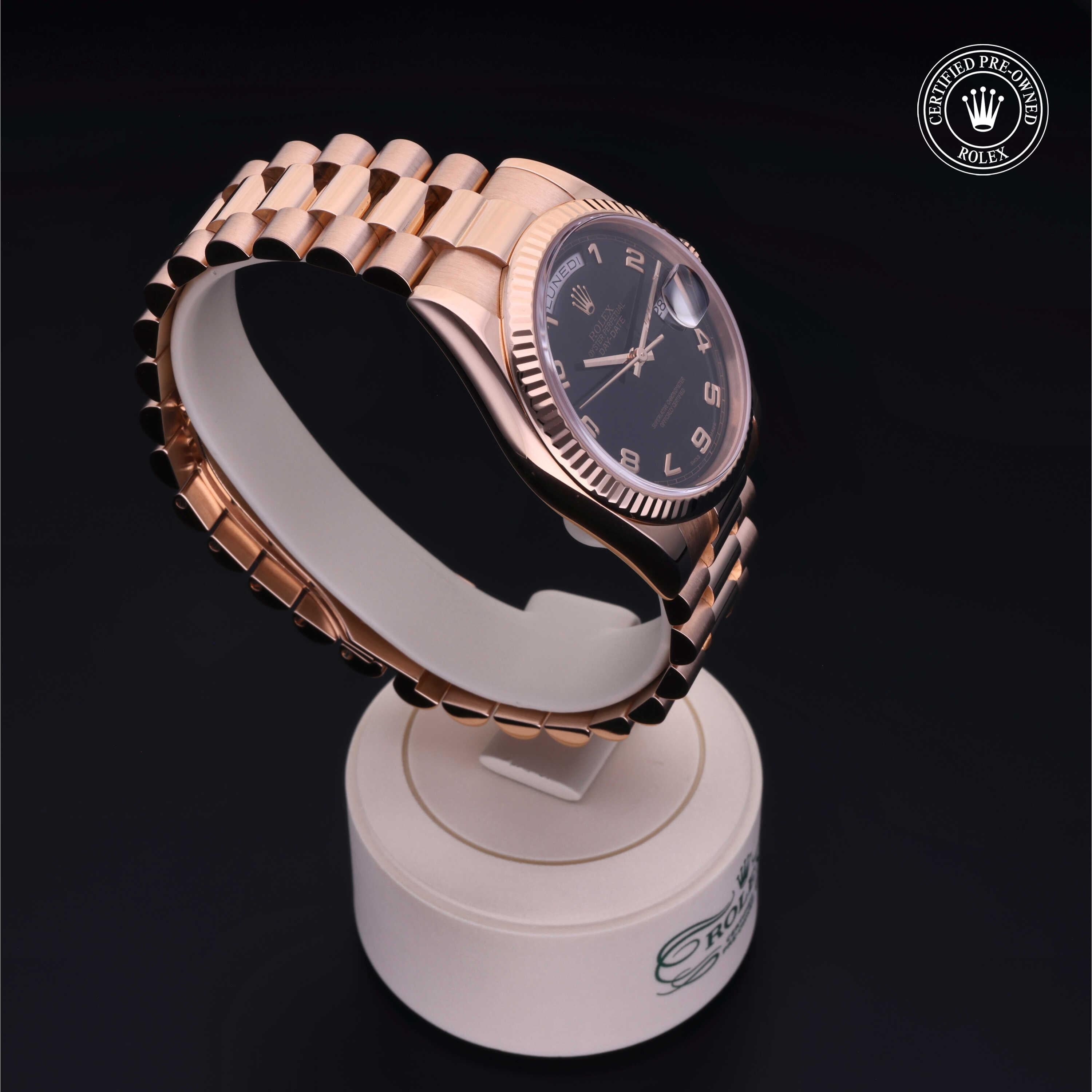 Rolex Certified Pre-Owned Oyster Perpetual Day-Date 36 mm Oro 18 CT.R  118235
