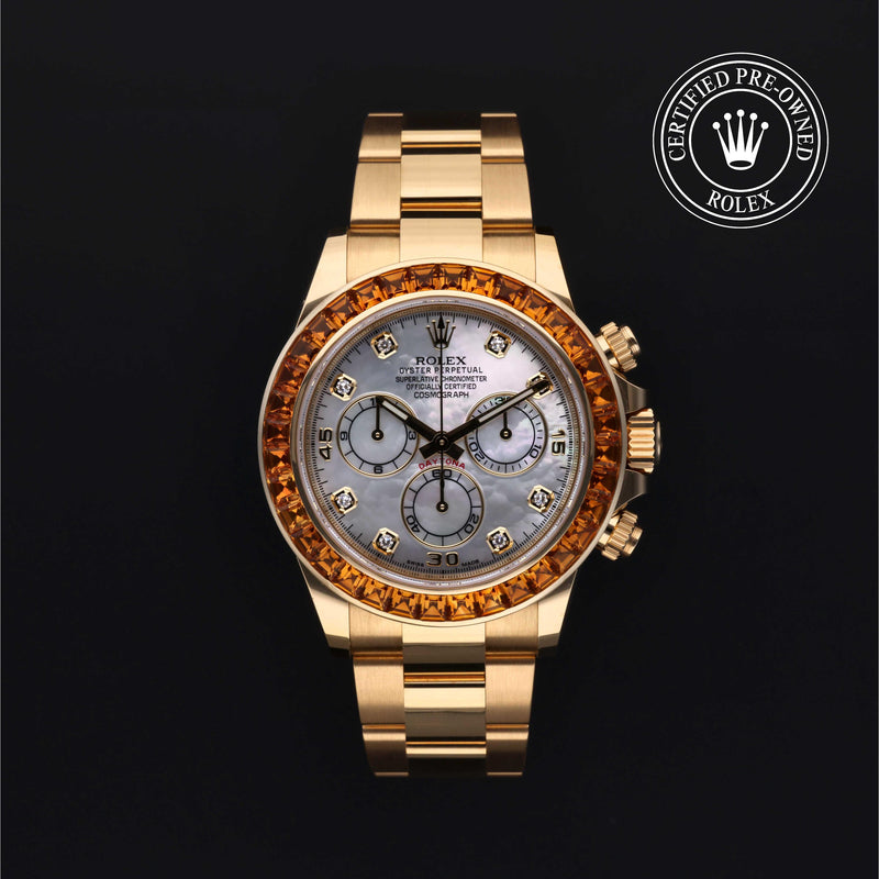 Rolex Certified Pre-Owned Oyster Perpetual Cosmograph Daytona 40 mm Oro 18 CT.G 2019 116578SACO