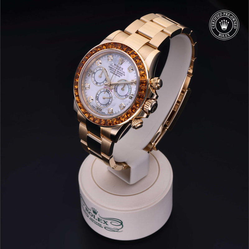 Rolex Certified Pre-Owned Oyster Perpetual Cosmograph Daytona 40 mm Oro 18 CT.G 2019 116578SACO
