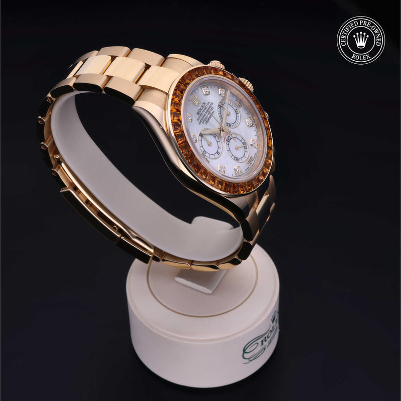 Rolex Certified Pre-Owned Oyster Perpetual Cosmograph Daytona 40 mm Oro 18 CT.G 2019 116578SACO