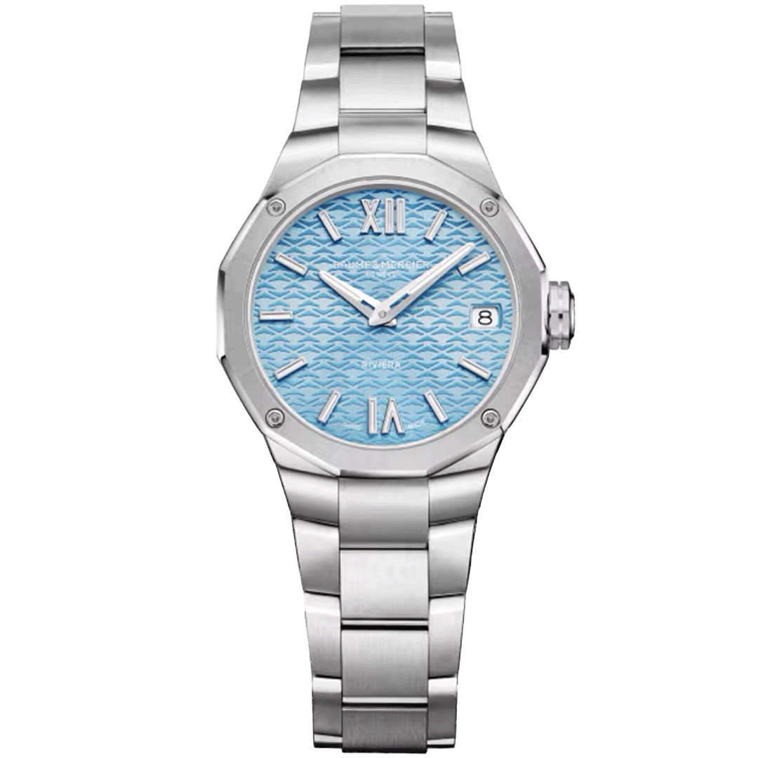 Watch in steel Riviera Baume et mercier