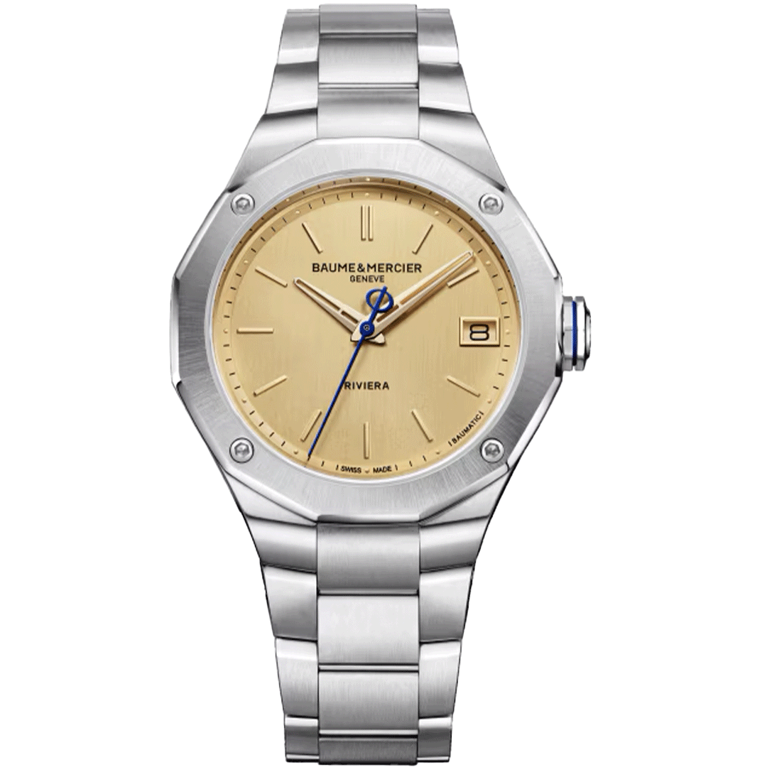 Watch in steel Riviera Baume et mercier
