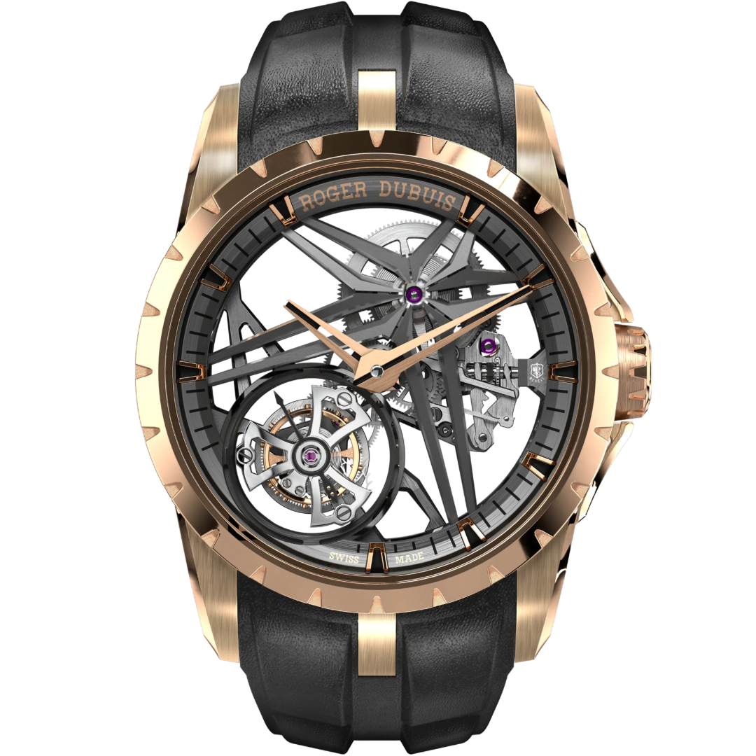 Orologio in oro rosa Excalibur Monotourbillon Roger dubuis