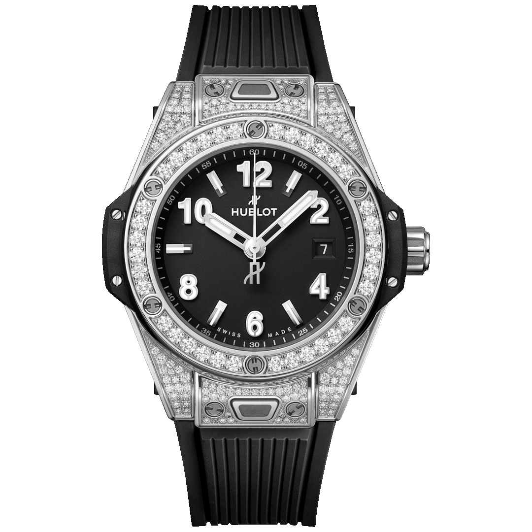 Orologio in acciaio Big Bang One Click Steel Pavé Hublot
