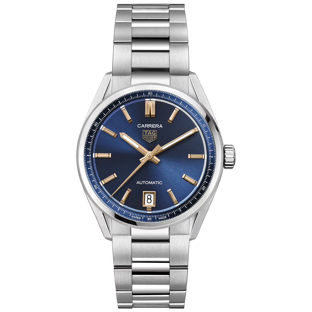 Watch in steel Carrera Date Tag heuer