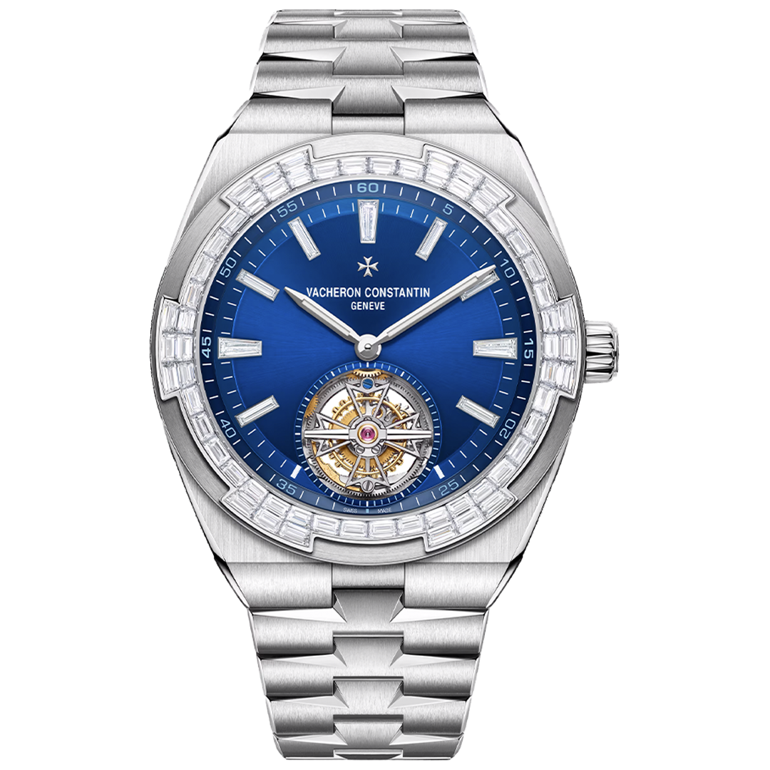 Orologio in oro bianco Overseas Tourbillon Alta Gioielleria Vacheron constantin