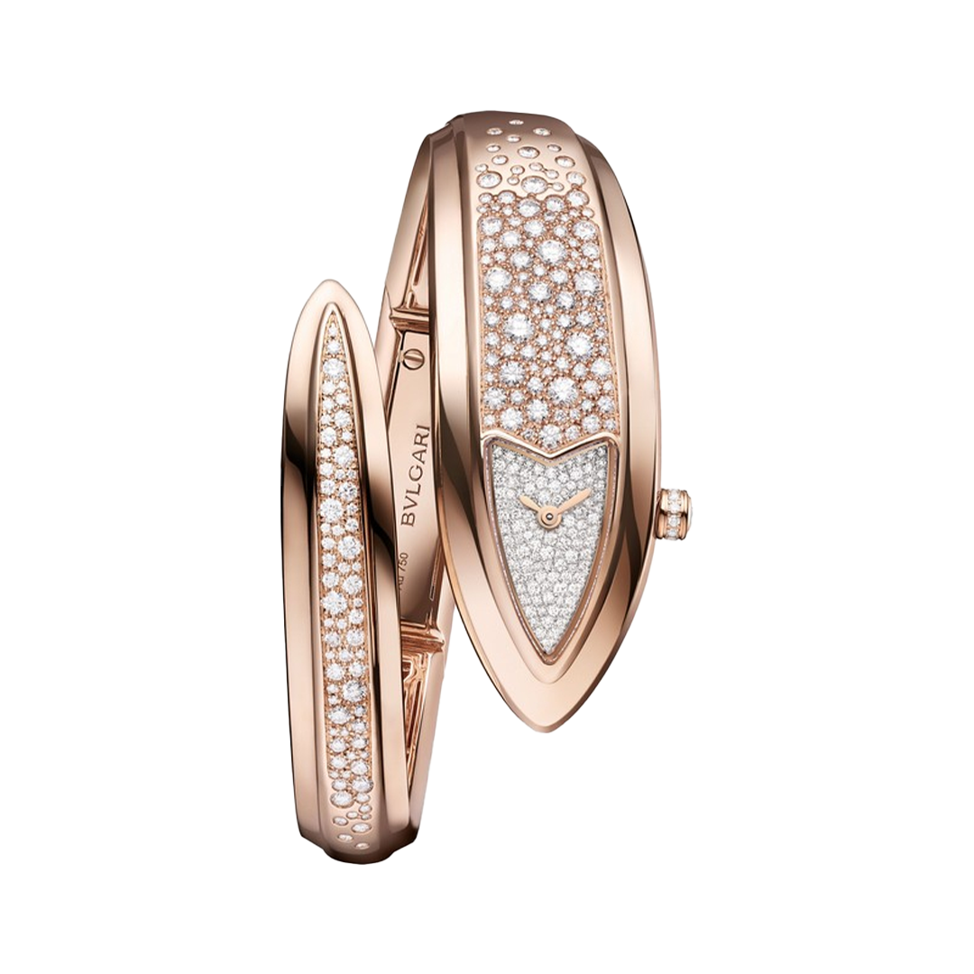 Watch in oro rosa Serpenti Aeterna Bulgari