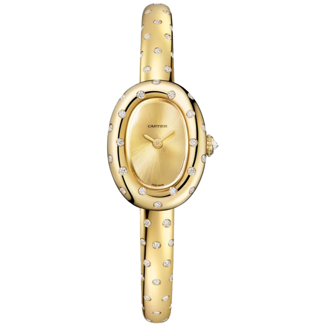 Watch in yellow gold Baignoire de Cartier (size 15) Cartier