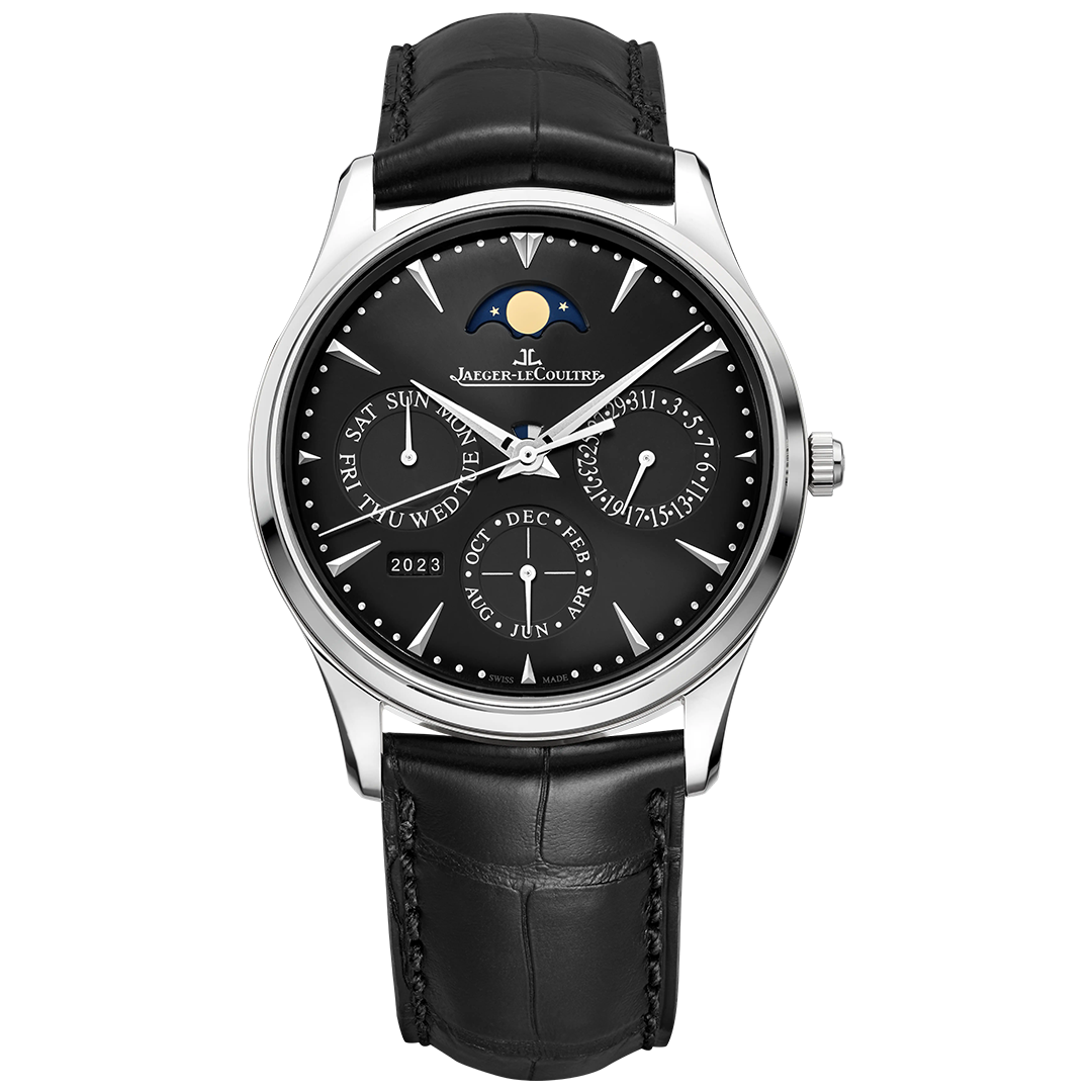 Watch in steel Master Ultra Thin Perpetual Calendar Jaeger-lecoultre